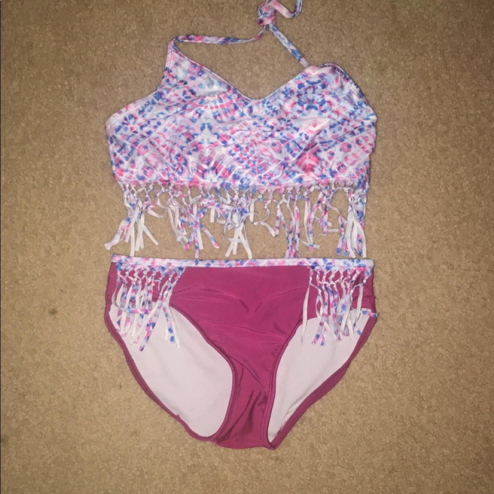 Two piece girls bathing suit